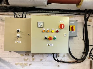 Control panel for pump